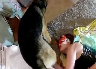 Red mask beauty is going to get fucked brutally