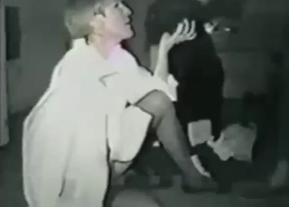 Super hot older video with a classy zoophile