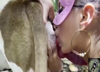 Forst fuck with a cute lady who needed dog D